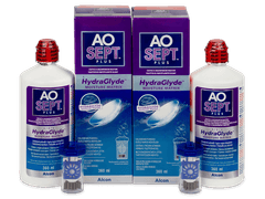 Soluzione AO SEPT PLUS HydraGlyde 2 x 360 ml 