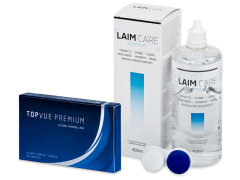 TopVue Premium (6 lenti) + soluzione Laim-Care 400 ml