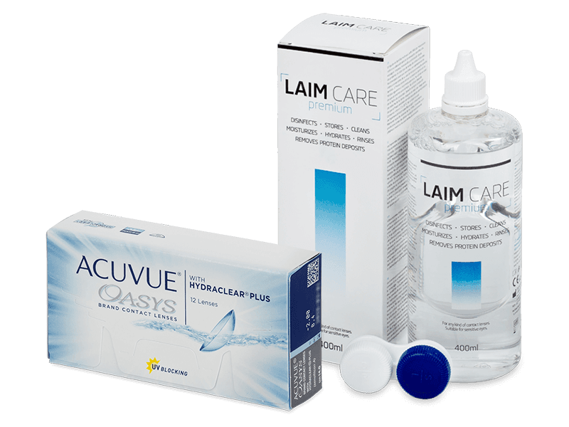 Acuvue Oasys (12 lenti) + soluzione Laim Care 400 ml
