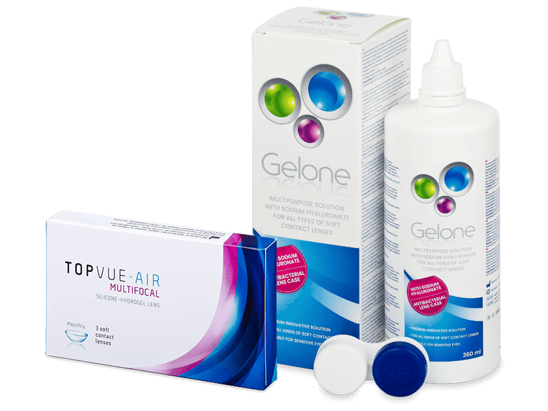 TopVue Air Multifocal (3 lenti) + soluzione Gelone 360 ml