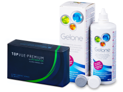 TopVue Premium for Astigmatism (6 lenti) + soluzione Gelone 360 ml