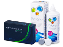 TopVue Premium for Astigmatism (6 lenti) + soluzione Gelone 360 ml