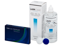TopVue Premium for Astigmatism (3 lenti) + soluzione Laim-Care 400 ml