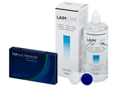 TopVue Premium for Astigmatism (3 lenti) + soluzione Laim Care 400 ml