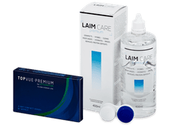 TopVue Premium for Astigmatism (3 lenti) + soluzione Laim-Care 400 ml