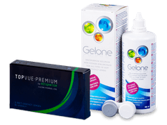 TopVue Premium for Astigmatism (3 lenti) + soluzione Gelone 360 ml