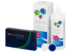 TopVue Premium for Astigmatism (3 lenti) + soluzione Gelone 360 ml