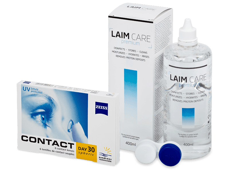 Carl Zeiss Contact Day 30 Spheric (6 lenti) + soluzione Laim Care 400 ml