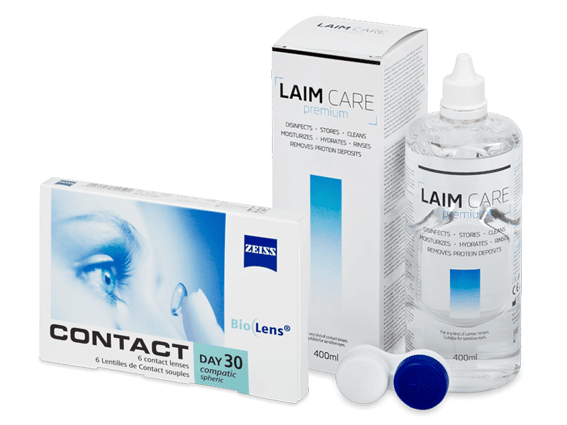 Carl Zeiss Contact Day 30 Compatic (6 lenti) + soluzione Laim Care 400 ml