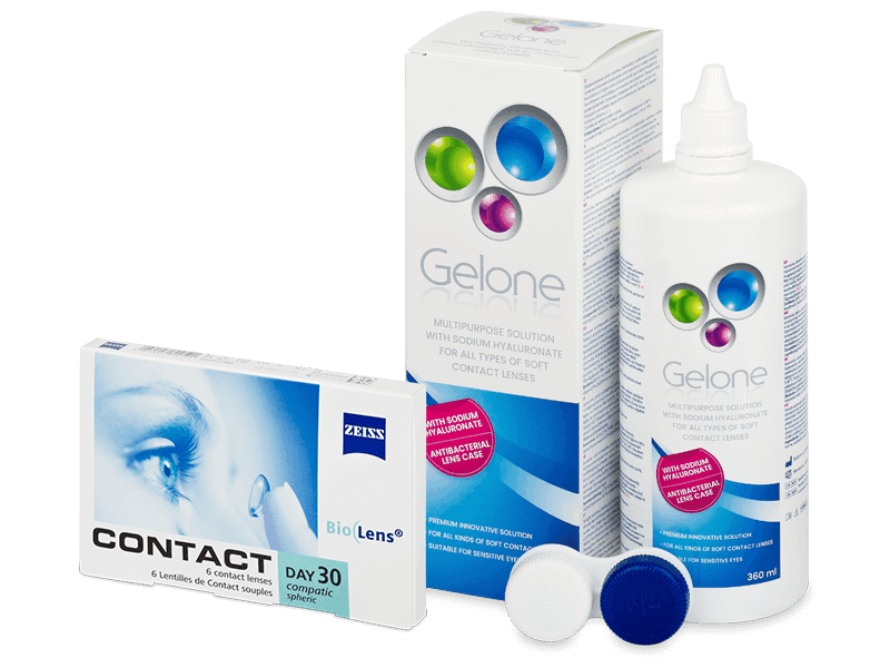 Carl Zeiss Contact Day 30 Compatic (6 lenti) + soluzione Gelone 360 ml