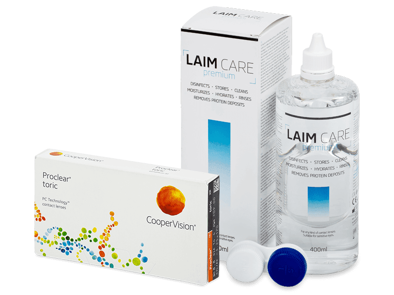 Proclear Toric XR (6 lenti) + soluzione Laim Care 400 ml