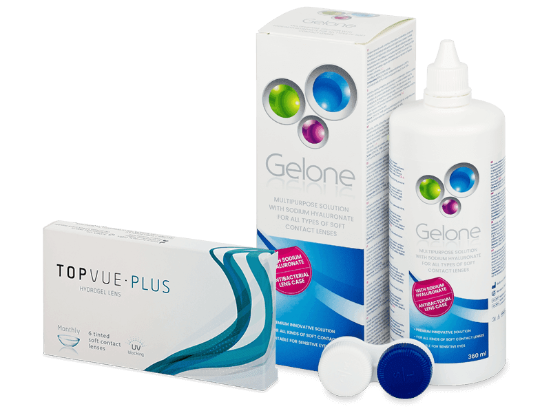 TopVue Plus (6 lenti) + soluzione Gelone 360 ml