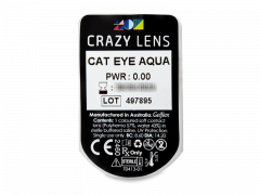 CRAZY LENS - Cat Eye Aqua - giornaliere non correttive (2 lenti)