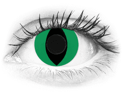 CRAZY LENS - Cat Eye Green - giornaliere non correttive (2 lenti)