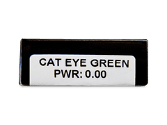 CRAZY LENS - Cat Eye Green - giornaliere non correttive (2 lenti)