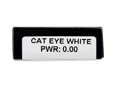 CRAZY LENS - Cat Eye White - giornaliere non correttive (2 lenti)