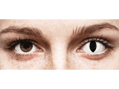 CRAZY LENS - Cat Eye White - giornaliere non correttive (2 lenti)