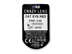 CRAZY LENS - Cat Eye Red - giornaliere non correttive (2 lenti)