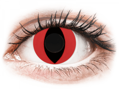 CRAZY LENS - Cat Eye Red - giornaliere non correttive (2 lenti)