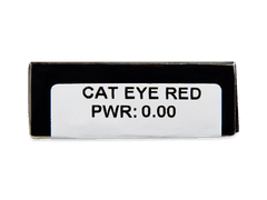 CRAZY LENS - Cat Eye Red - giornaliere non correttive (2 lenti)