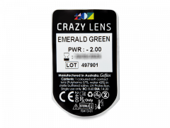 CRAZY LENS - Emerald Green - giornaliere correttive (2 lenti)