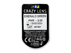 CRAZY LENS - Emerald Green - giornaliere correttive (2 lenti)