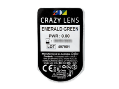 CRAZY LENS - Emerald Green - giornaliere non correttive (2 lenti)