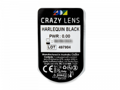 CRAZY LENS - Harlequin Black - giornaliere non correttive (2 lenti)