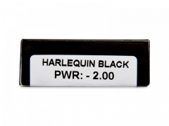 CRAZY LENS - Harlequin Black - giornaliere correttive (2 lenti)