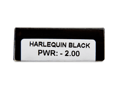 CRAZY LENS - Harlequin Black - giornaliere correttive (2 lenti)