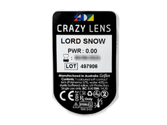 CRAZY LENS - Lord Snow - giornaliere non correttive (2 lenti)