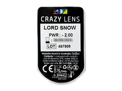 CRAZY LENS - Lord Snow - giornaliere correttive (2 lenti)