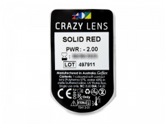 CRAZY LENS - Solid Red - giornaliere correttive (2 lenti)