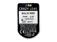 CRAZY LENS - Solid Red - giornaliere correttive (2 lenti)