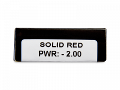 CRAZY LENS - Solid Red - giornaliere correttive (2 lenti)