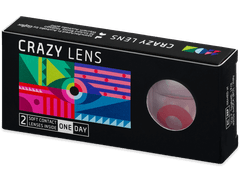 CRAZY LENS - Solid Red - giornaliere correttive (2 lenti)