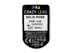 CRAZY LENS - Solid Rose - giornaliere non correttive (2 lenti)