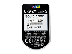 CRAZY LENS - Solid Rose - giornaliere correttive (2 lenti)