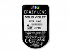 CRAZY LENS - Solid Violet - giornaliere non correttive (2 lenti)