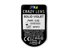 CRAZY LENS - Solid Violet - giornaliere non correttive (2 lenti)