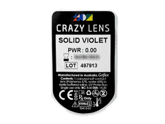 CRAZY LENS - Solid Violet - giornaliere non correttive (2 lenti)