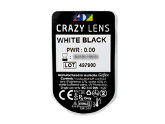 CRAZY LENS - White Black - giornaliere non correttive (2 lenti)