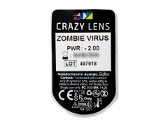 CRAZY LENS - Zombie Virus - giornaliere correttive (2 lenti)