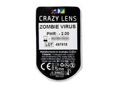 CRAZY LENS - Zombie Virus - giornaliere correttive (2 lenti)