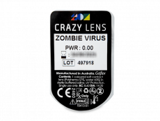 CRAZY LENS - Zombie Virus - giornaliere non correttive (2 lenti)