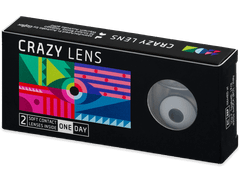 CRAZY LENS - White Black - giornaliere correttive (2 lenti)