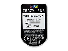 CRAZY LENS - White Black - giornaliere correttive (2 lenti)