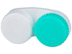 Astuccio porta lenti verde-bianco