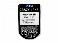 CRAZY LENS - Red Viper - giornaliere non correttive (2 lenti)