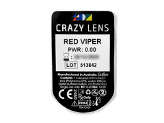 CRAZY LENS - Red Viper - giornaliere non correttive (2 lenti)